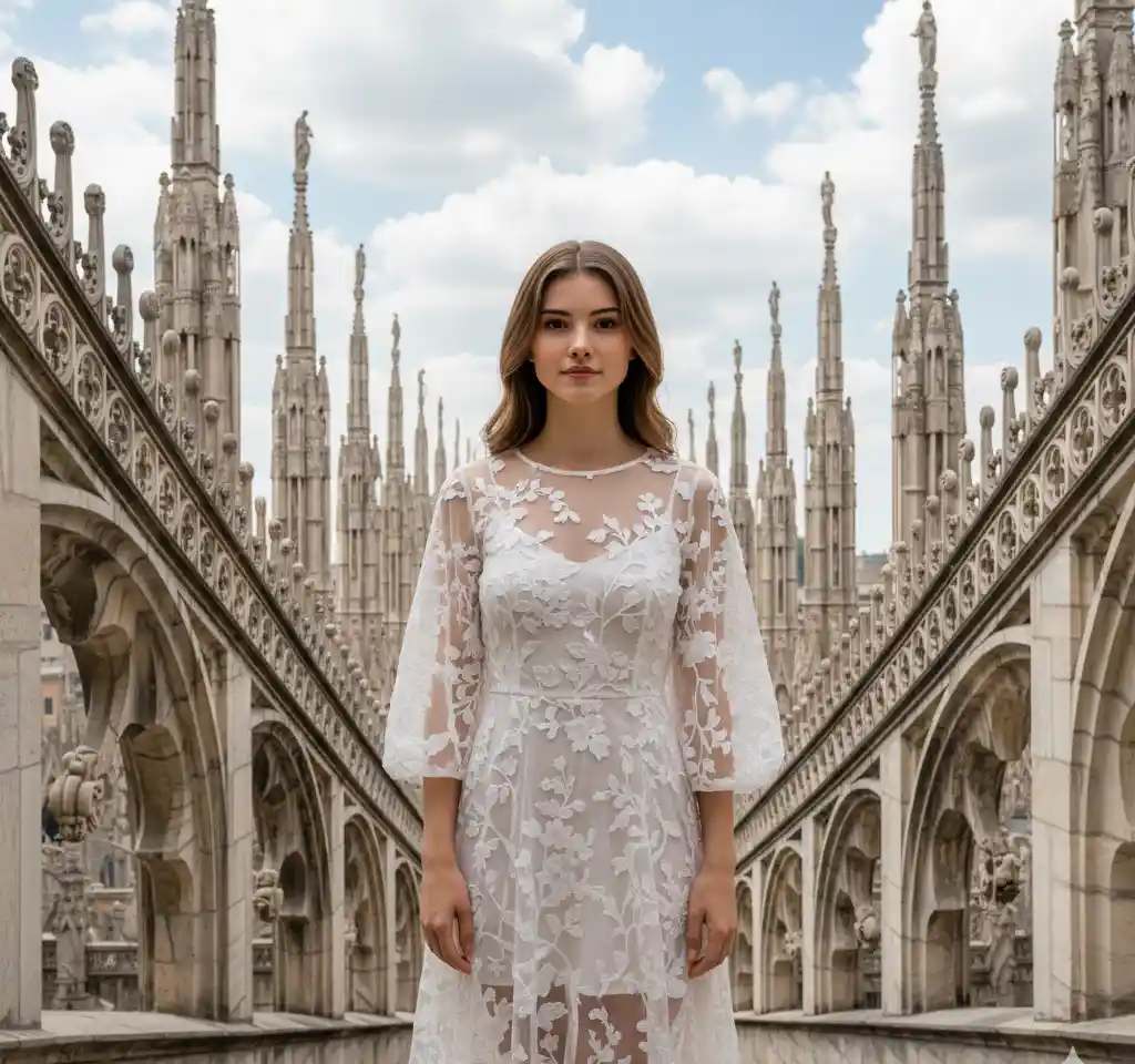 Milan's Pinnacle City Portrait AI Headshot Generator template