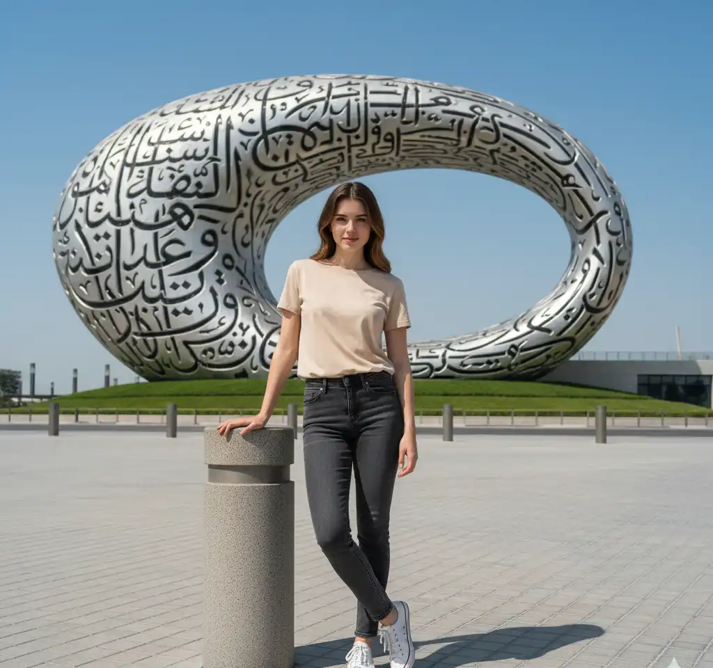 Museum of the Future Dubai Portrait AI Headshot Generator template