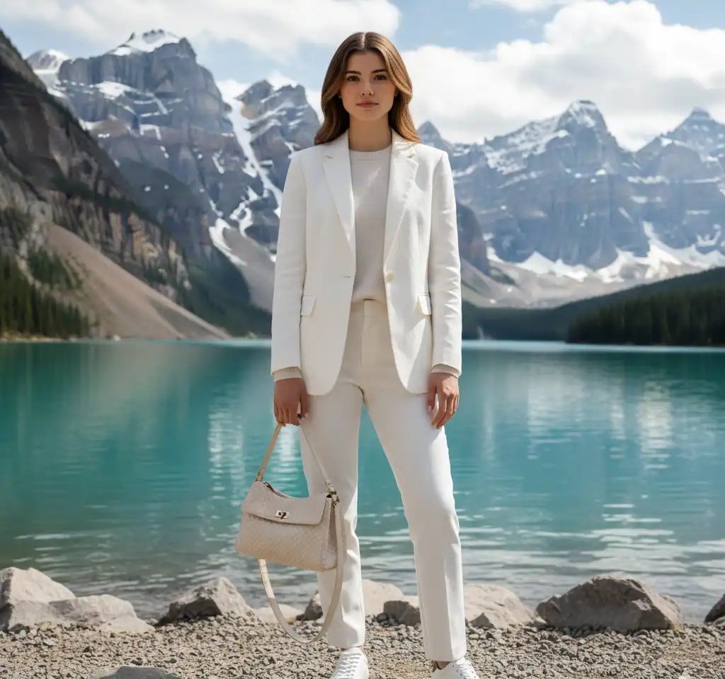 Oeschinensee Lake Switzerland Portrait AI Headshot Generator template