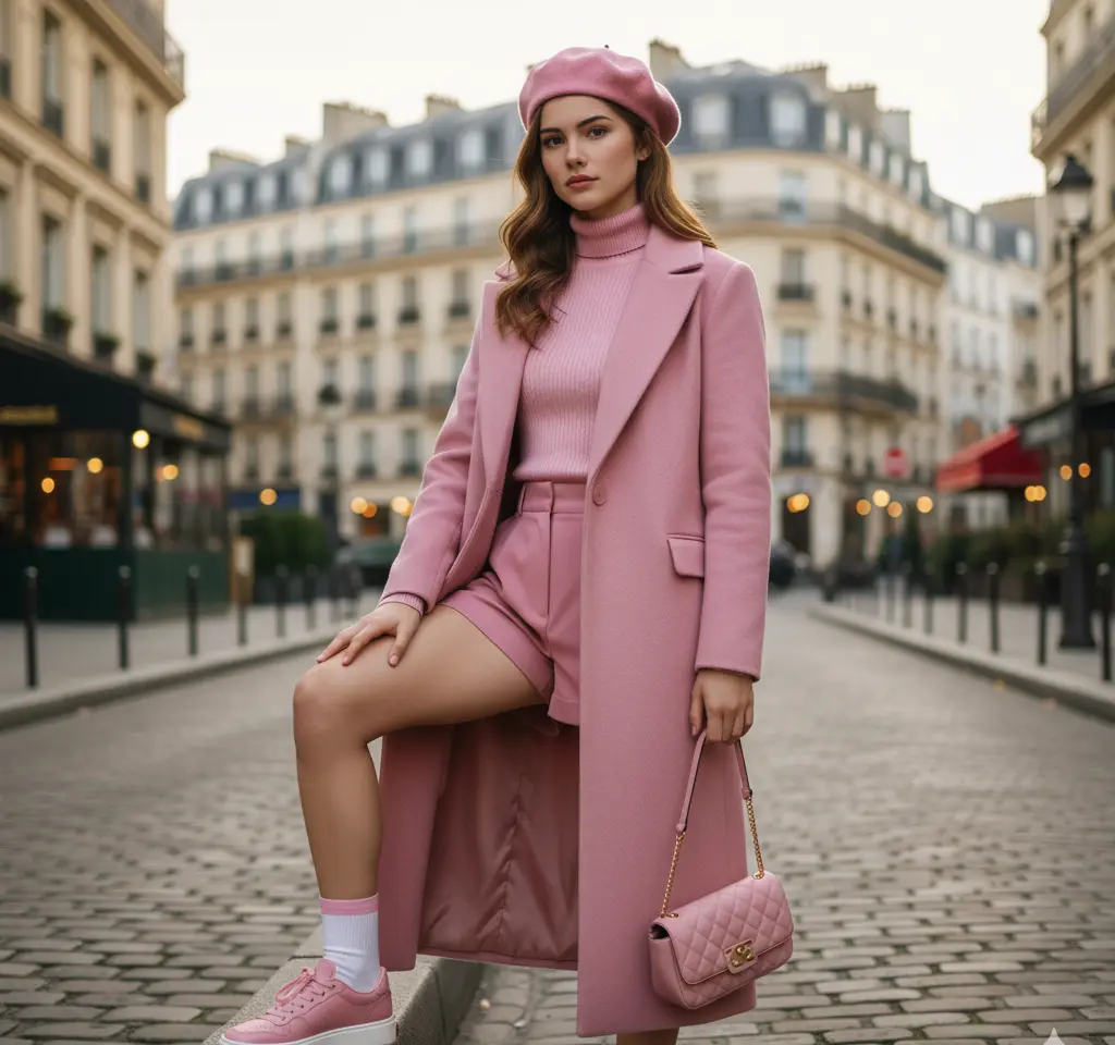 Parisian Street Style Portrait AI Headshot Generator template