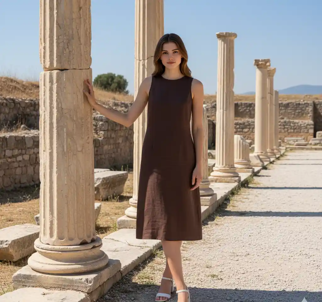 Pompeii Naples Italy Portrait AI Headshot Generator template