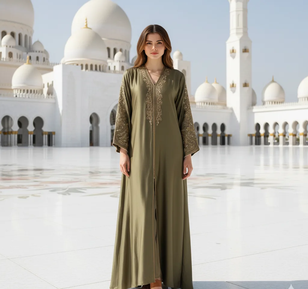 Sheikh Zayed Grand Mosque Portrait AI Headshot Generator template