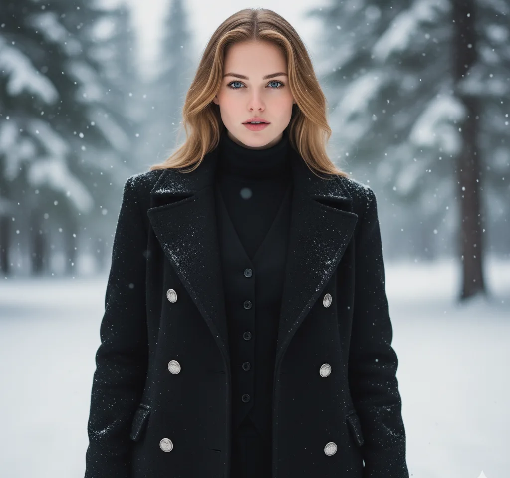 Winter Suit Woman Portrait AI Headshot Generator template