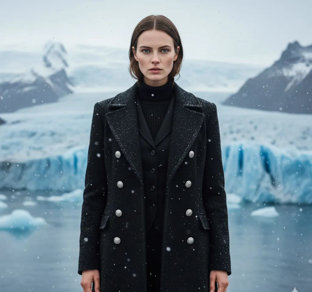 Winter Suit Elegant Woman Portrait AI Headshot Generator template