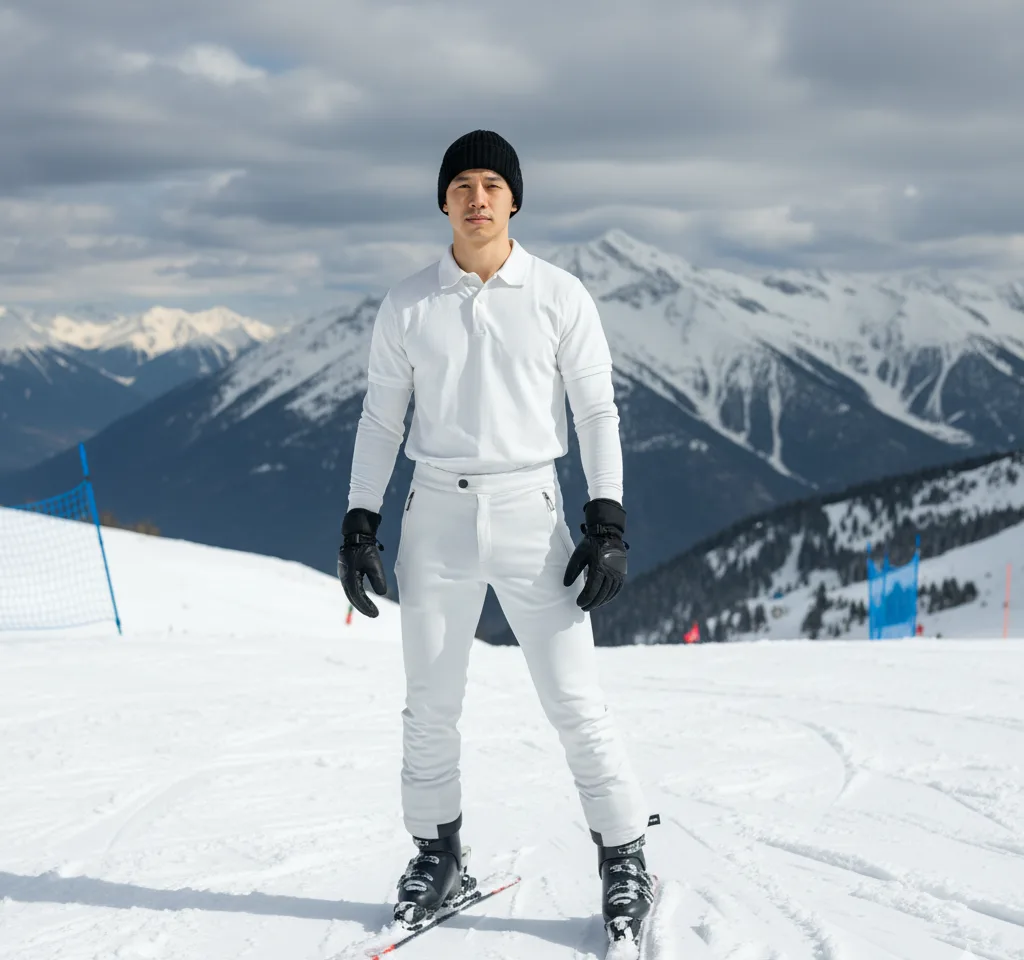 Mountain View Man Portrait AI Headshot Generator template