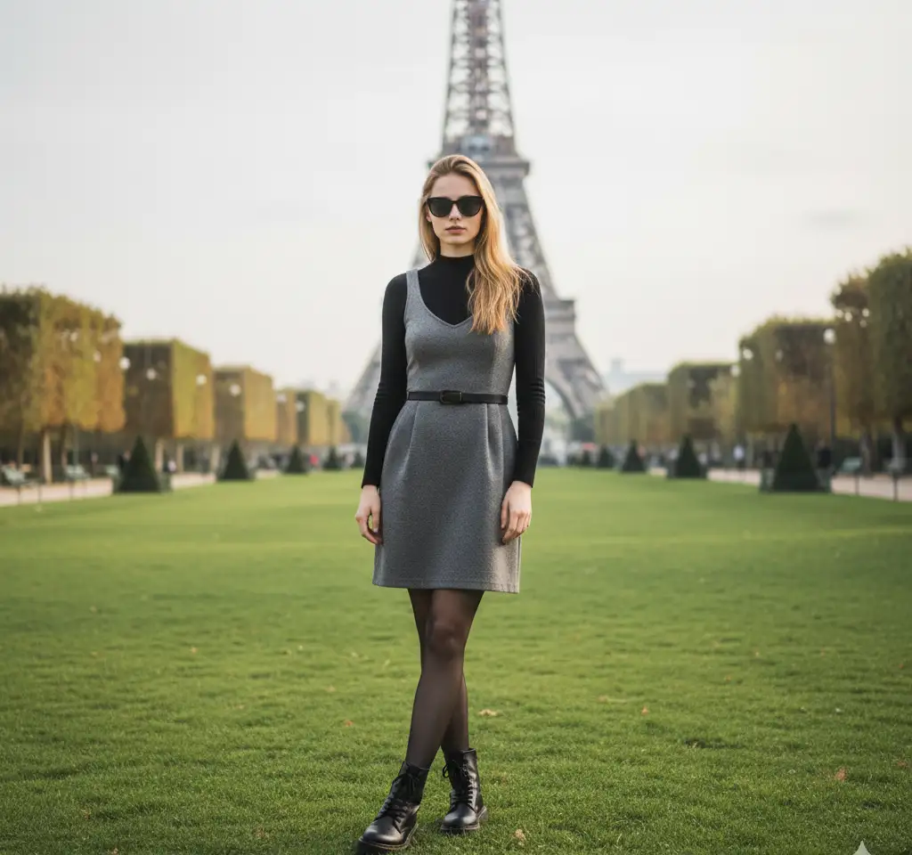 Paris Fashion Woman Portrait AI Headshot Generator template