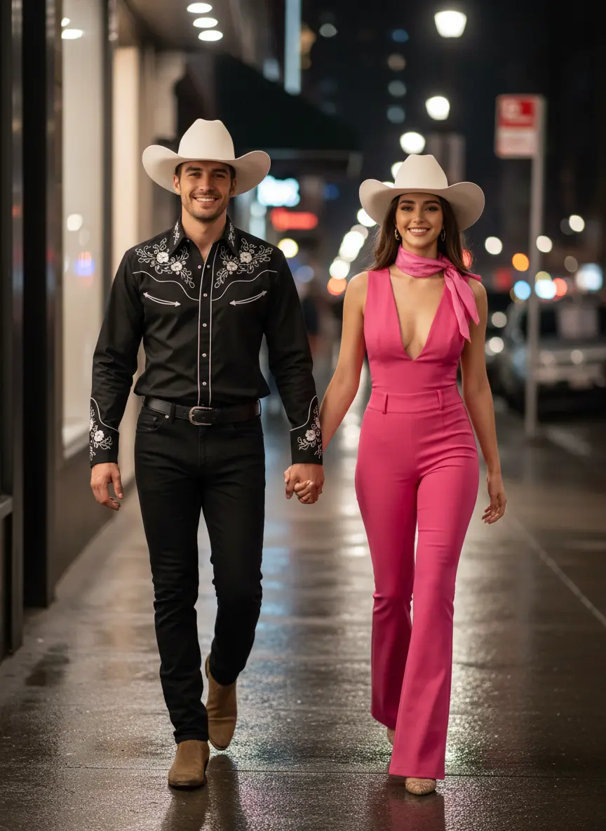 Cultural heritage traditional couple AI portrait