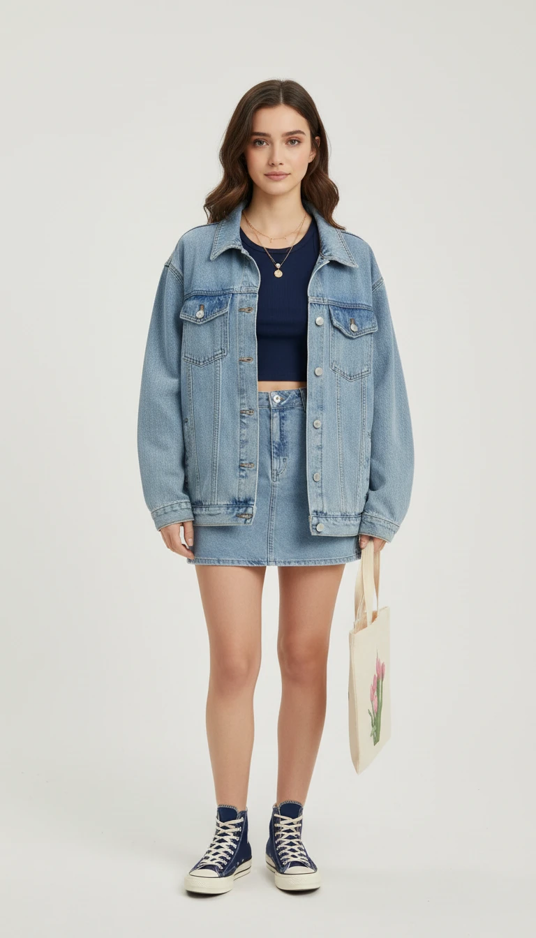 AI luxury fashion look