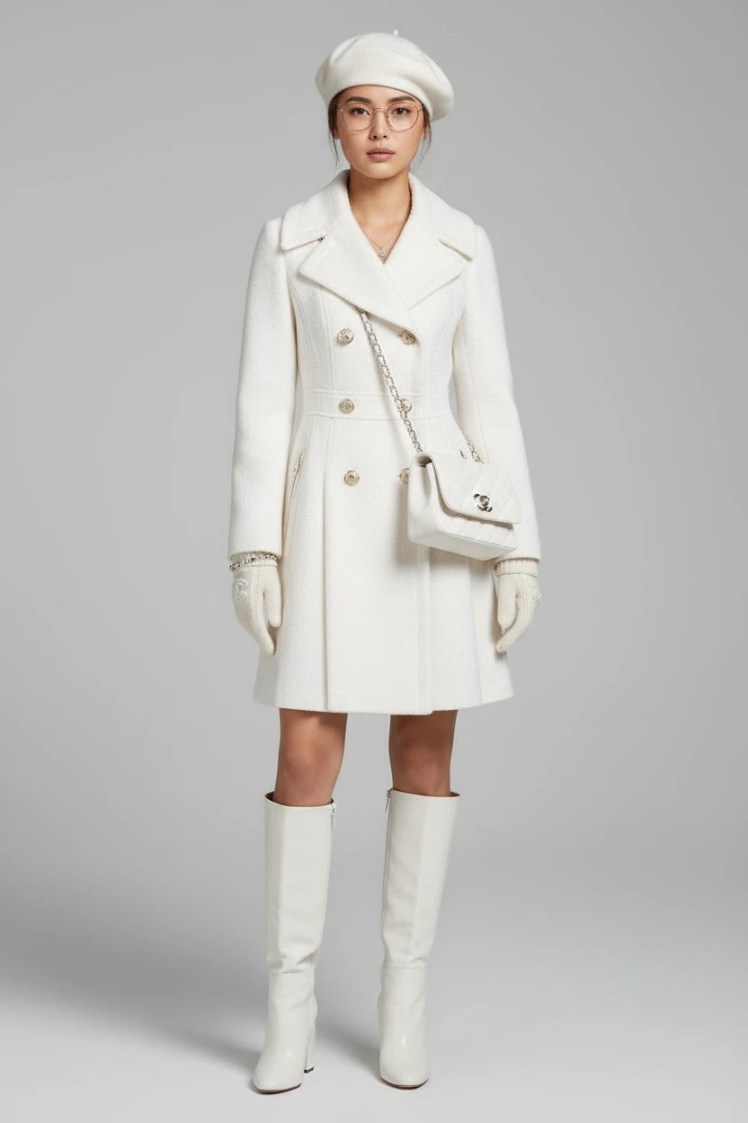 AI elegant outfit transformation