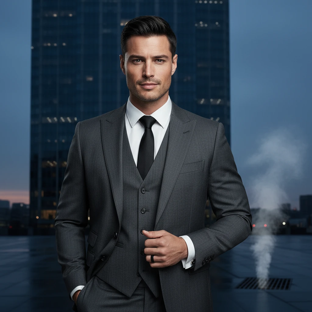 AI illustration style headshot