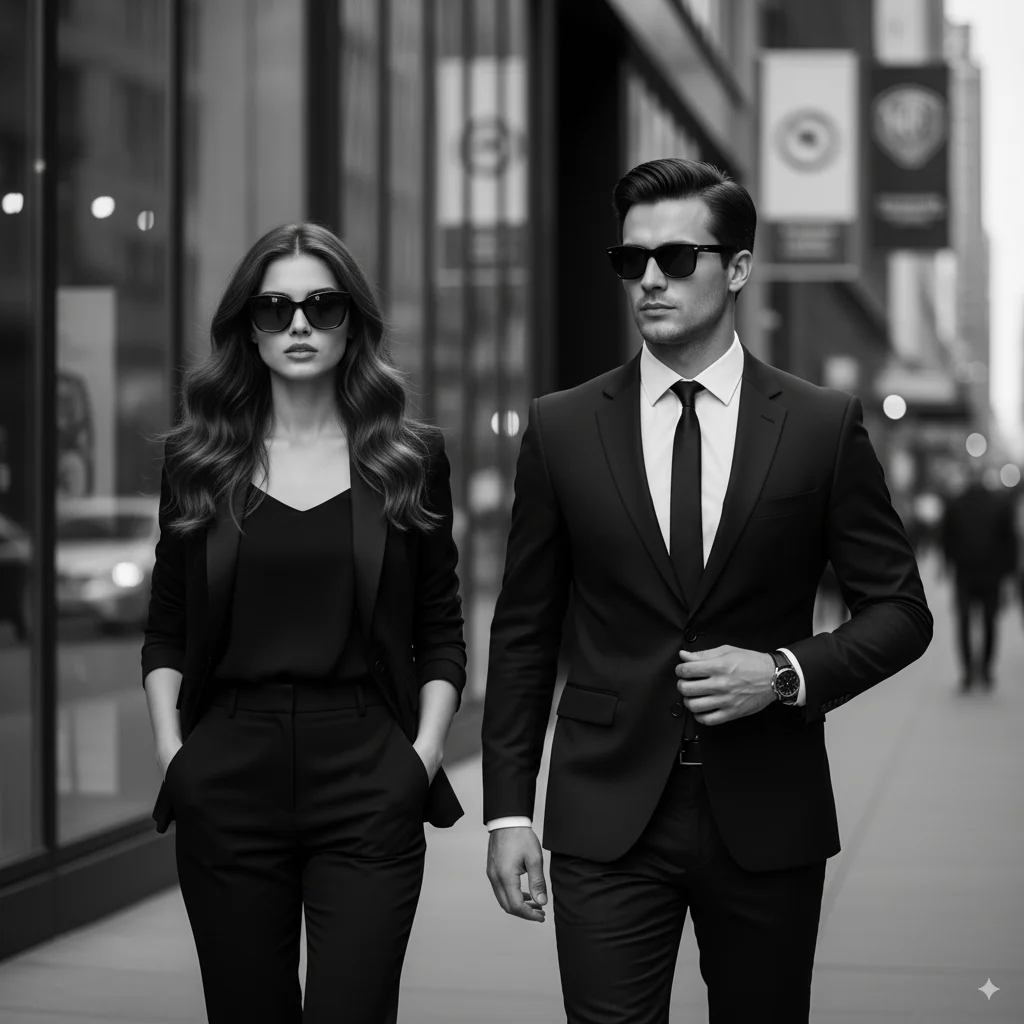 Walking Style Street Couple — AI Couple Photo AI Template